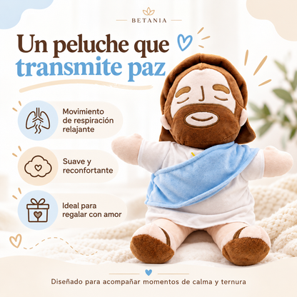 Peluche de Jesús que respira y te da calma