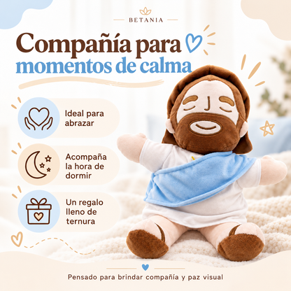Peluche de Jesús que respira y te da calma