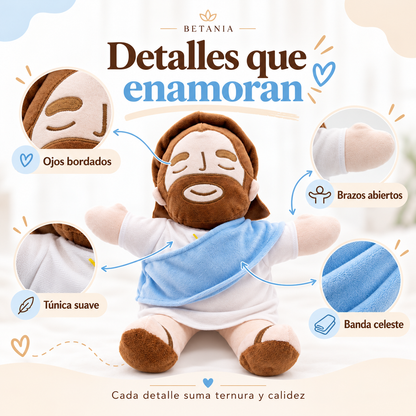 Peluche de Jesús que respira y te da calma